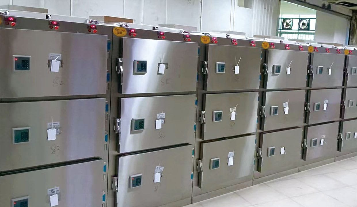 mortuary refrigeration temperature